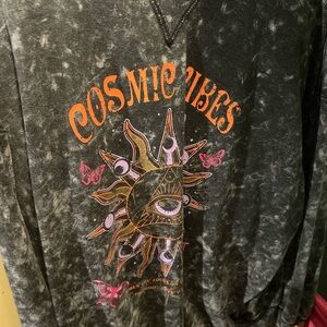 No Boundaries Black and Orange Graphic Tee